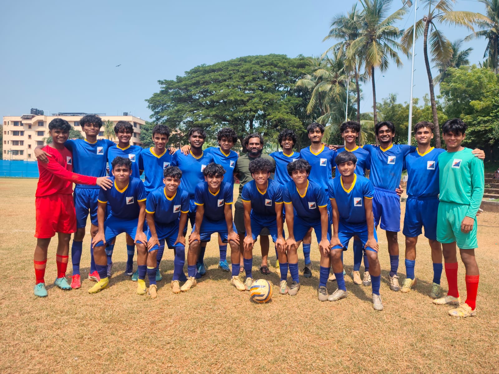 TCSC junior college football boys team wins gold in DSO taluka & district level tournament